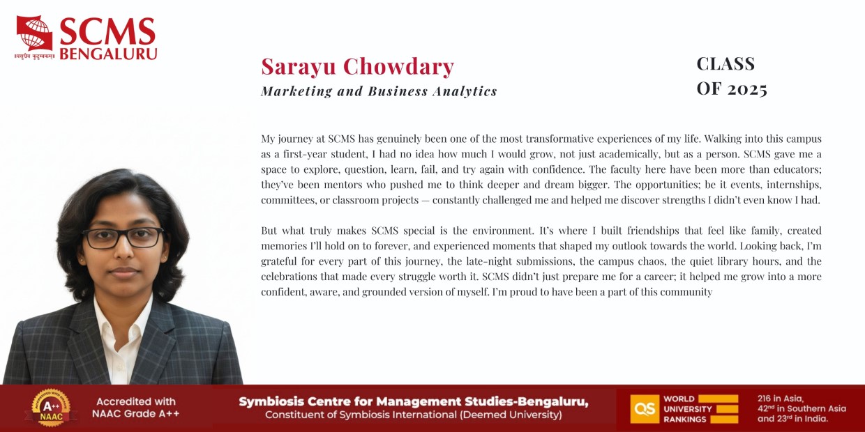 Student Testimonials | SCMS Bengalore