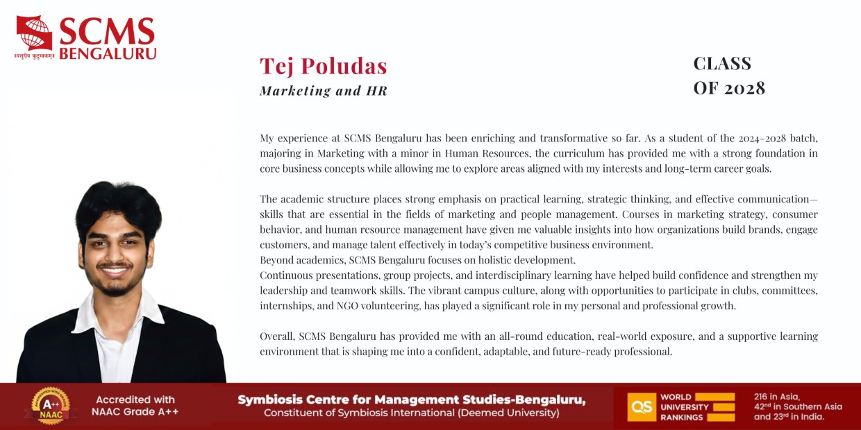 Student Testimonials | SCMS Bengalore